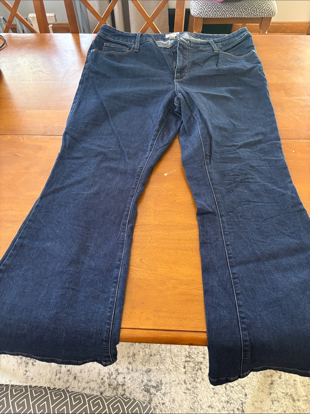 Ava & Viv Dark Blue Wide Leg Jeans